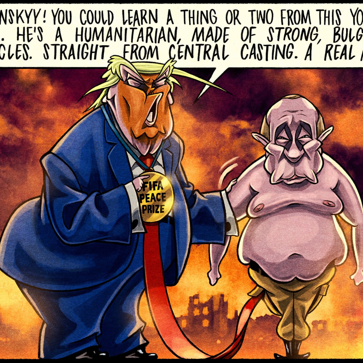 Ben Jennings on Donald Trump’s flattery of Vladimir Putin