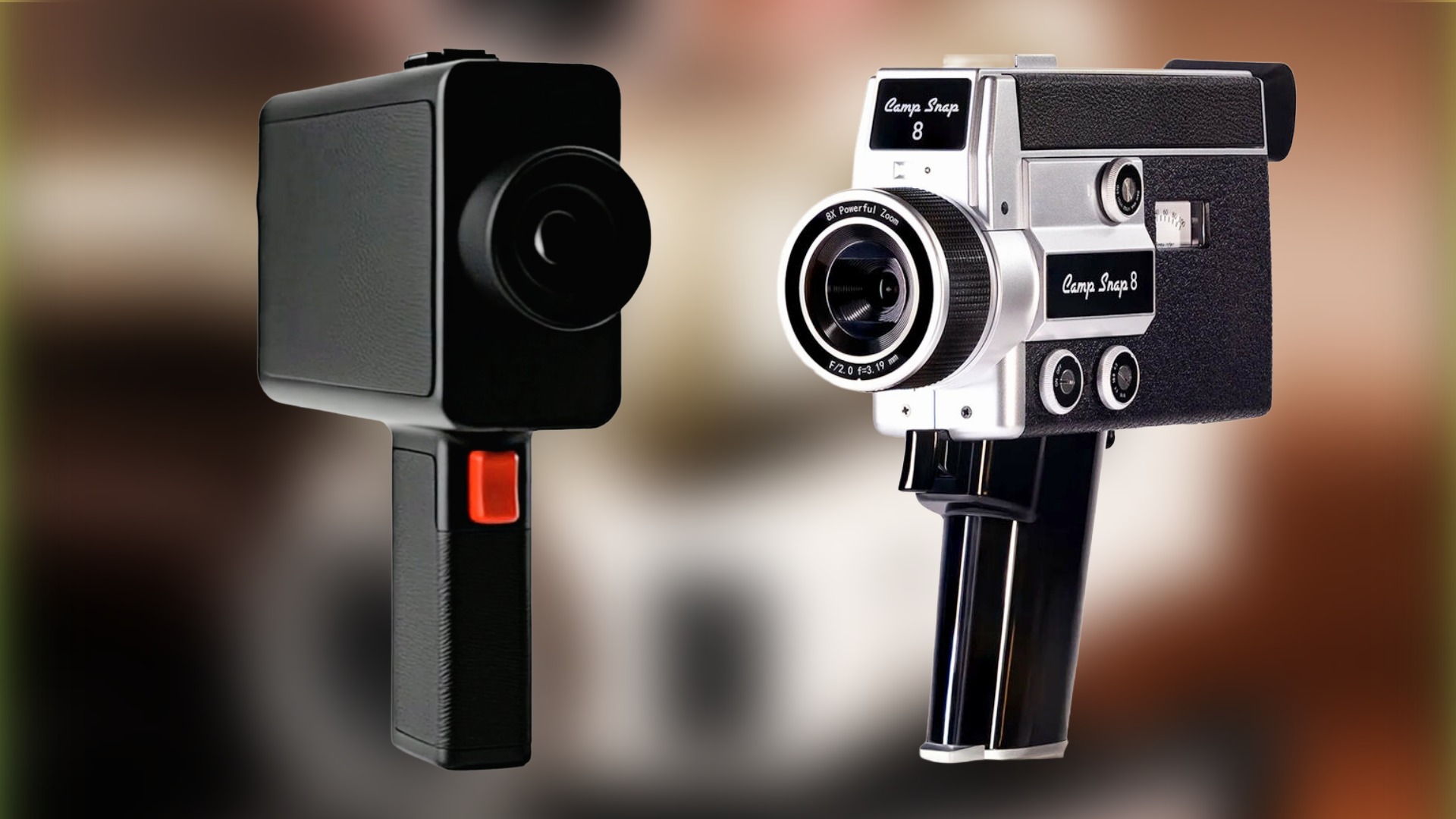 Camp Snap CS-8 and Aura6 Compared – Super 8-Inspired Digital Video Cameras, Screen-Free Design