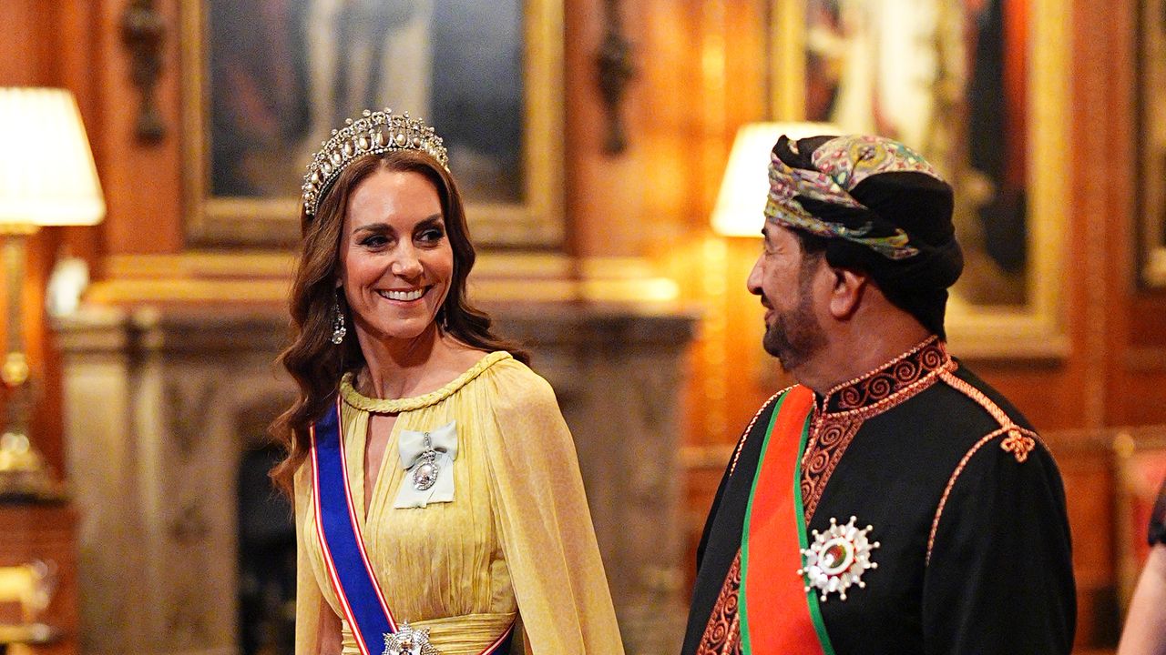 The Princess of Wales' 11 state banquet outfits in full: every tiara and gown Catherine has worn