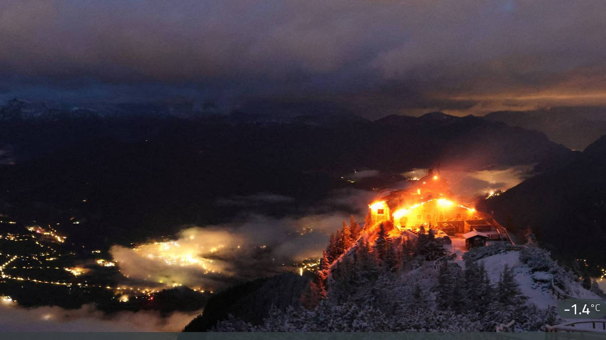 Fire engulfs Nazi guest house 'Eagle's Nest' as 200 firefighters battle blaze - and suspect arrested
