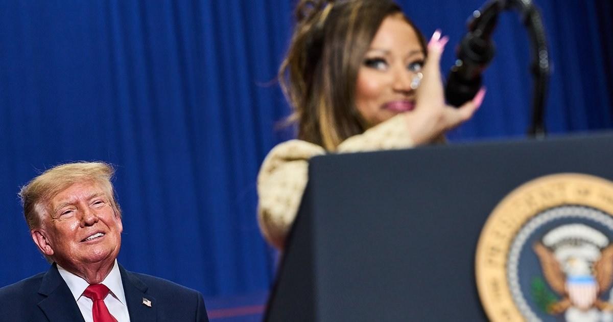 Donald Trump lusts after Nicki Minaj’s ‘beautiful’ bum in bizarre speech