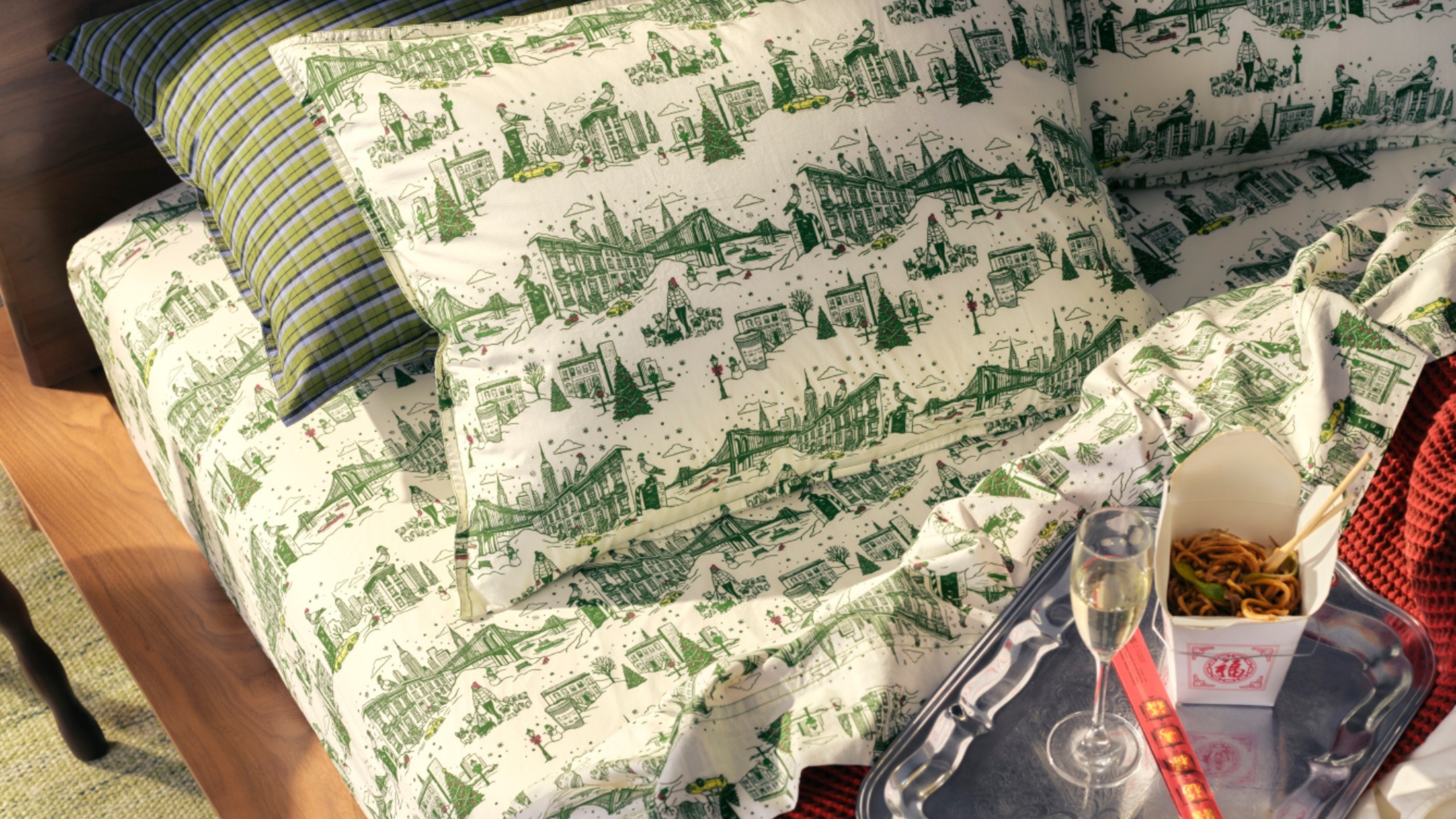 I Spent the Night at Brooklinen’s Swanky Holiday Sleepover – But Its New First Ever Christmas Bedding Was the Unexpected Luxury