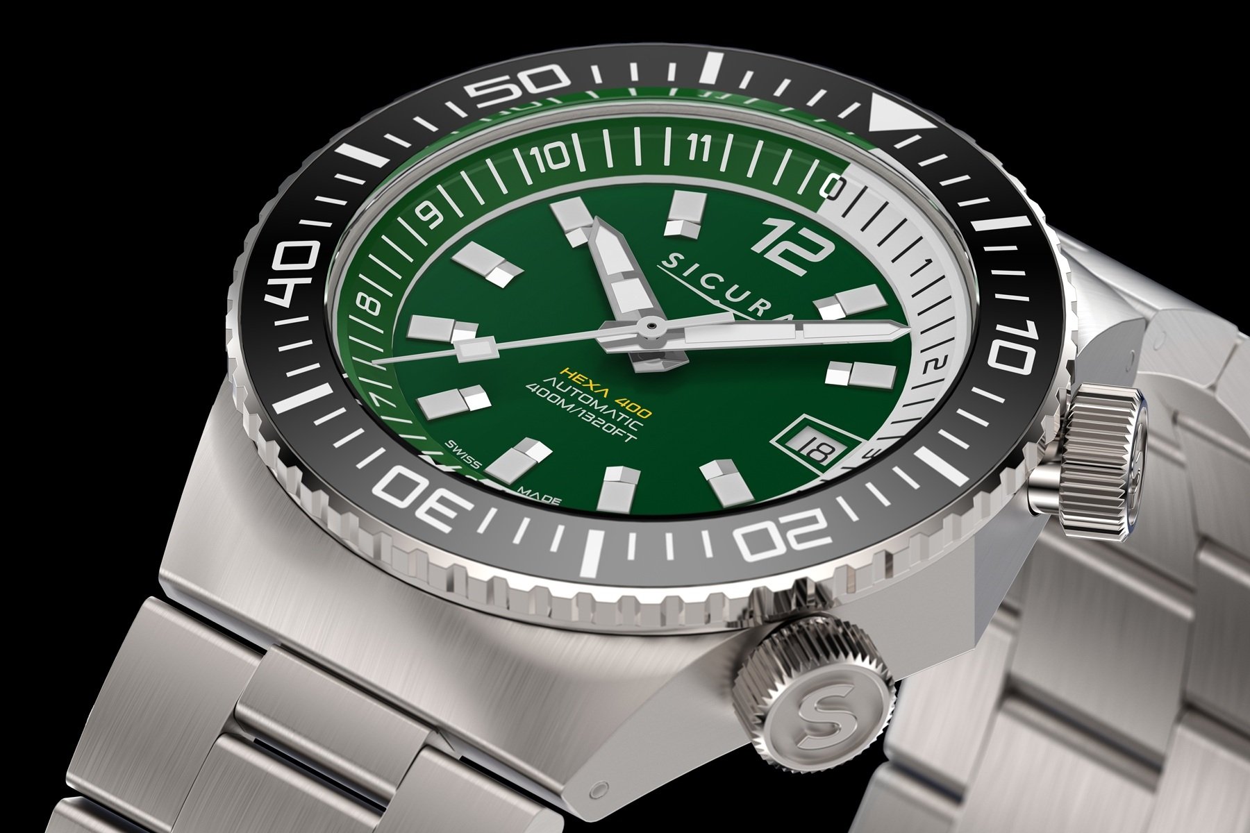 Introducing: The Sicura Hexa 400 Sea Green, A Vintage-Inspired Dive Watch With A Dial Like The Ocean